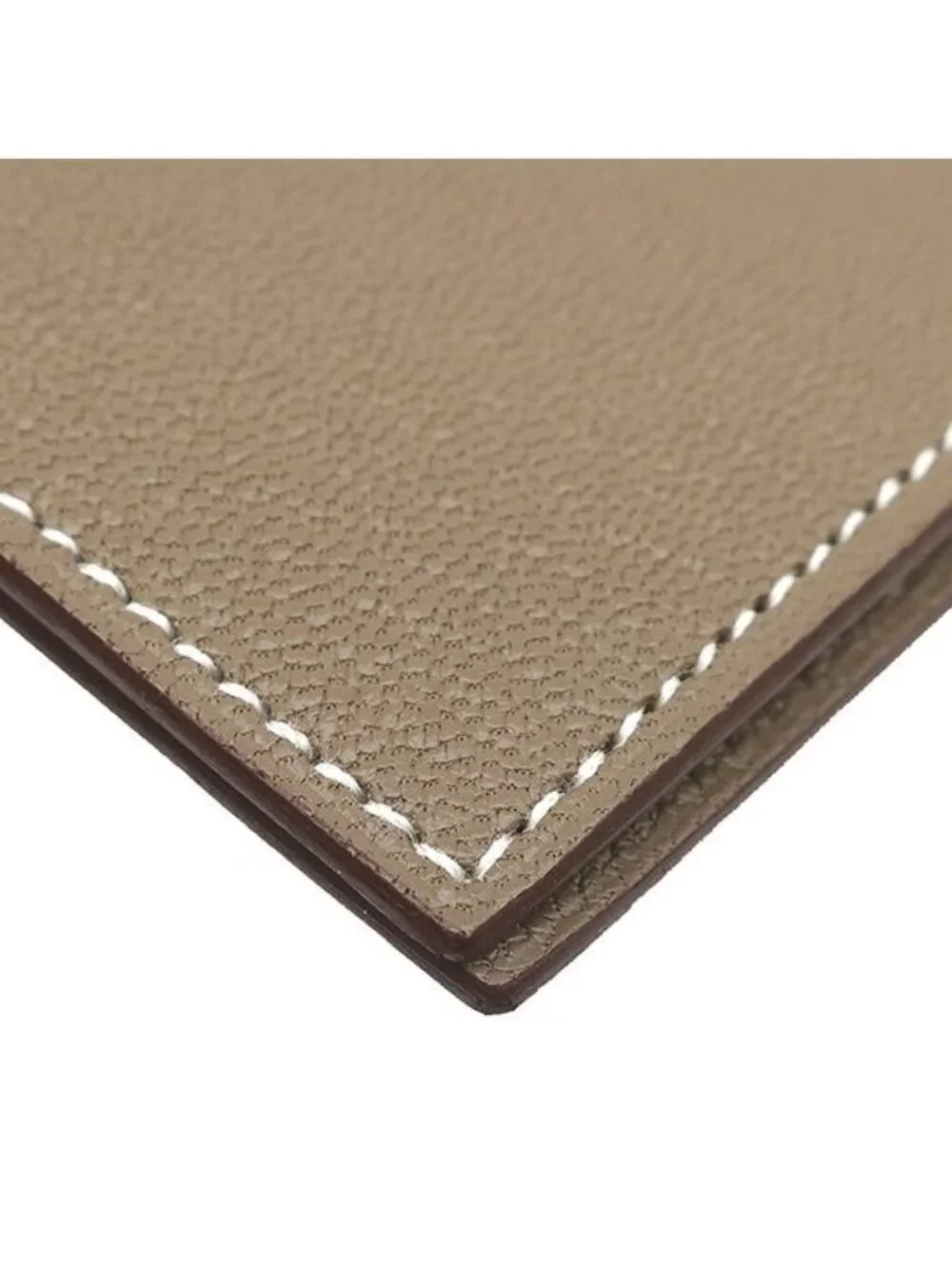 Hermes Notebook Cover Agenda GM Chevre Mysore Etoupe Silver Greige